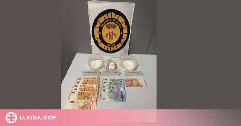 Dos detinguts per dur a sobre més de 195 grams de cocaïna a Lleida