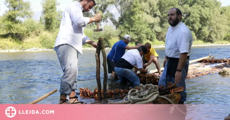 Els raiers de Coll de Nargó celebren la tradicional baixada de rais