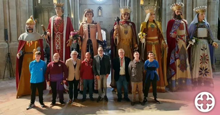 Els Gegants Jaume I i Elionor, protagonistes del Dia de la Seu Vella