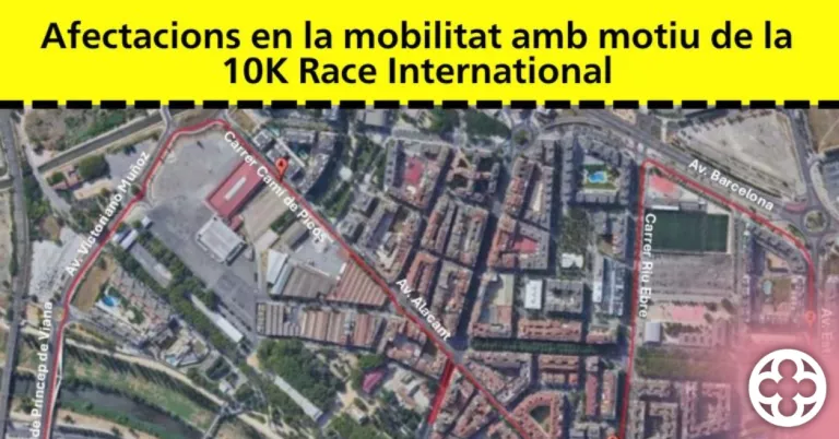 Afectacions en la mobilitat a Lleida amb motiu de la 10K Race International