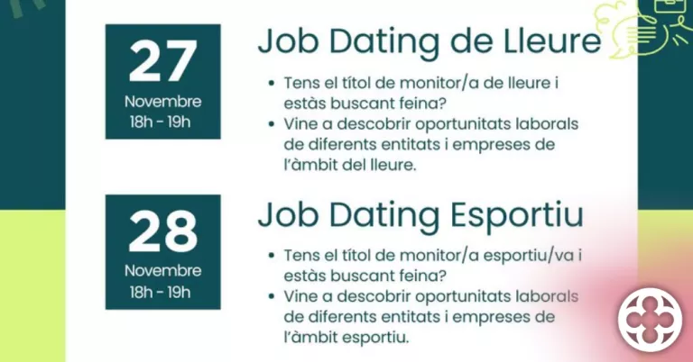 LleidaJove organitza una jornada de Job Dating en l’àmbit del lleure i de l'esport