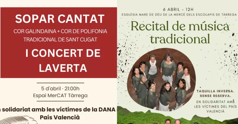 Tàrrega acull un cap de setmana de música tradicional amb concerts solidaris