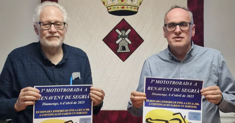 Benavent de Segrià rebrà unes 500 motos en la tercera edició de la Mototrobada
