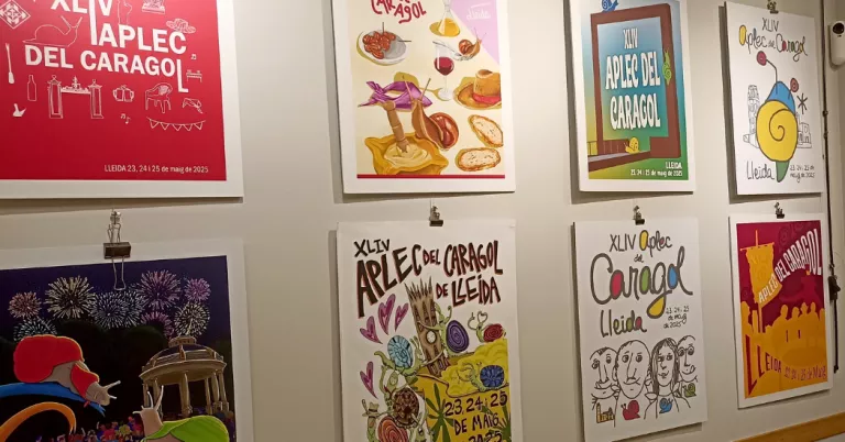 A exposició els cartells presentats al concurs per il·lustrar l’Aplec 2025