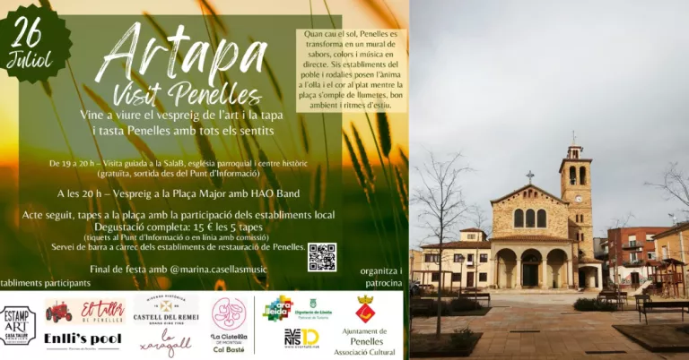 Neix l’Artapa, la nova proposta d’estiu que fusiona gastronomia, art i música a Penelles