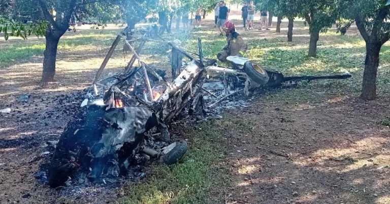Dos ferits en l'accident d'una aeronau a Mollerussa