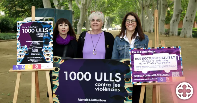Punts lila i una línia de bus nocturn gratuït per evitar violències masclistes durant la Festa Major de Lleida
