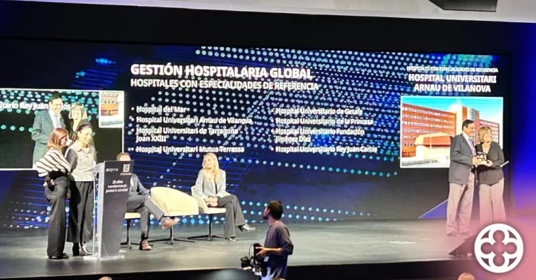 L'Arnau de Vilanova de Lleida rep el premi Hospitals TOP 20 per la Gestió Hospitalària Global