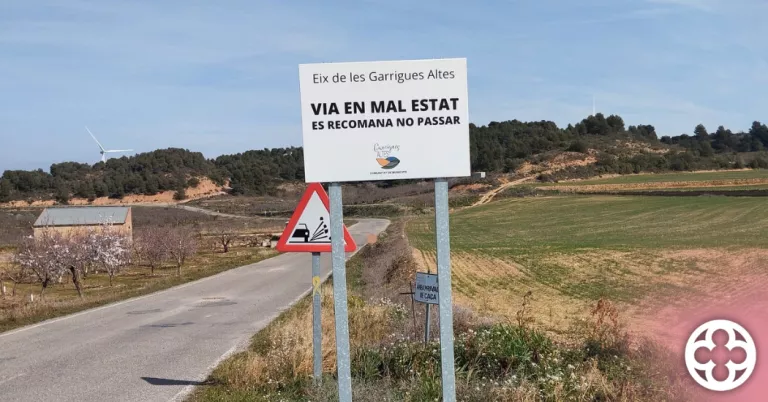 Presenten al·legacions per incloure l'Eix de les Garrigues Altes al Pla Zonal de la Diputació
