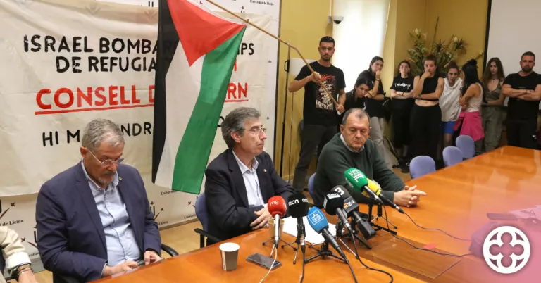 El consell de govern de la UdL rebutja trencar les relacions amb les institucions d'Israel