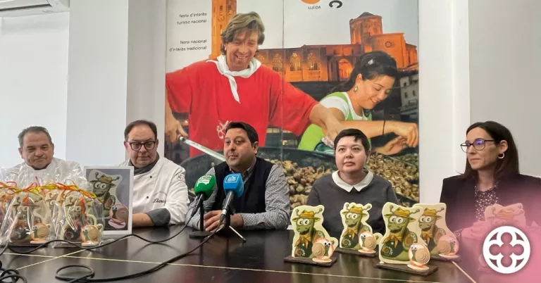 La Fecoll presenta la Mona de Xocolata de l'Hèlix, la mascota de l'Aplec del Caragol de Lleida