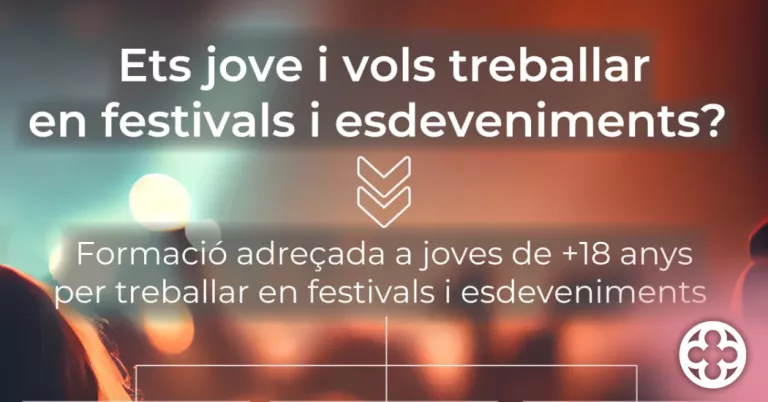Nova càpsula formativa gratuïta de LleidaJove per treballar en festivals i esdeveniments d'oci