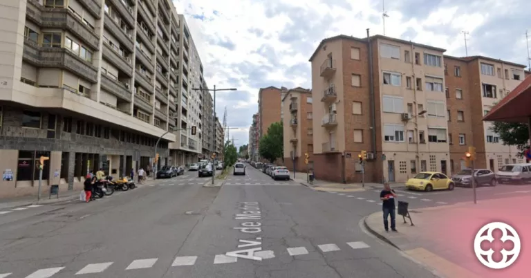 Tall de trànsit per obres a l'avinguda Madrid de Lleida