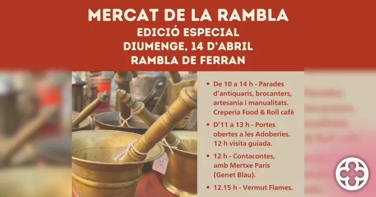 El Mercat de la Rambla es prepara per a una edició especial aquest diumenge