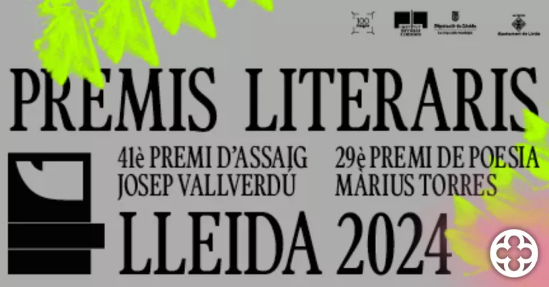 L'Ajuntament de Lleida i l'IEI obren la convocatòria dels Premis Literaris Lleida 2024