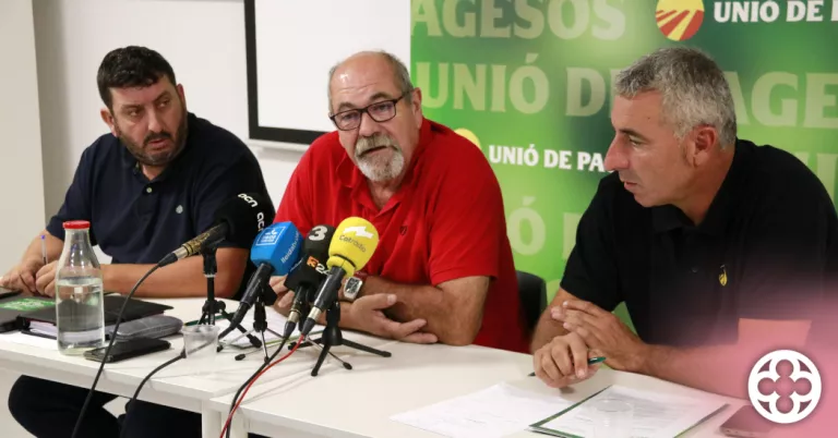 Unió de Pagesos reclama un pla pilot per a permisos laborals excepcionals per a la campanya de la fruita