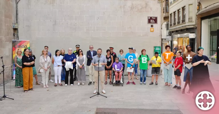 Lleida celebra el Dia Internacional de l'Orgull LGTBI+