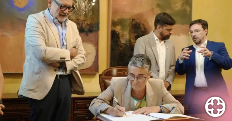 Visita institucional de la consellera de Salut, Olga Pané, a la Paeria de Lleida