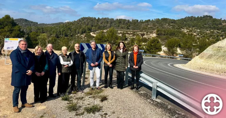 Finalitzen les obres de millora de la LV-7031 entre Cervià de les Garrigues i les Borges Blanques