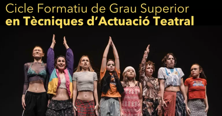 L'Aula de Teatre de Lleida obre les inscripcions per al Cicle Formatiu Superior en Tècniques d'Actuació Teatral