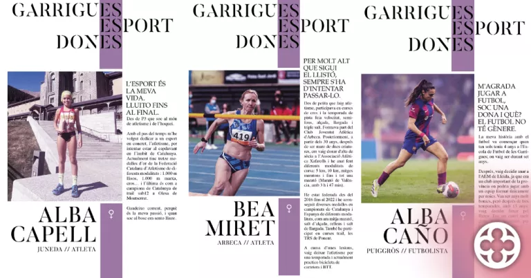 El Consell Comarcal de les Garrigues impulsa la campanya 'Garrigues, Dones, Esport' pel 8M