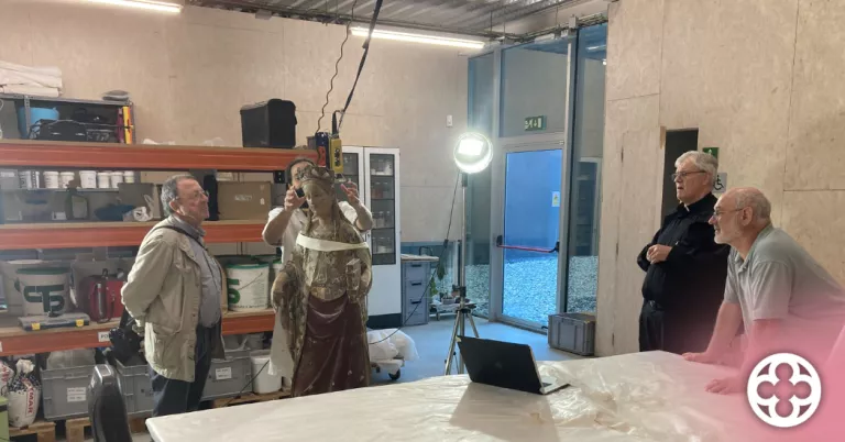 El retaule de Santa Úrsula, torna restaurat a l'església de Sant Llorenç de Lleida