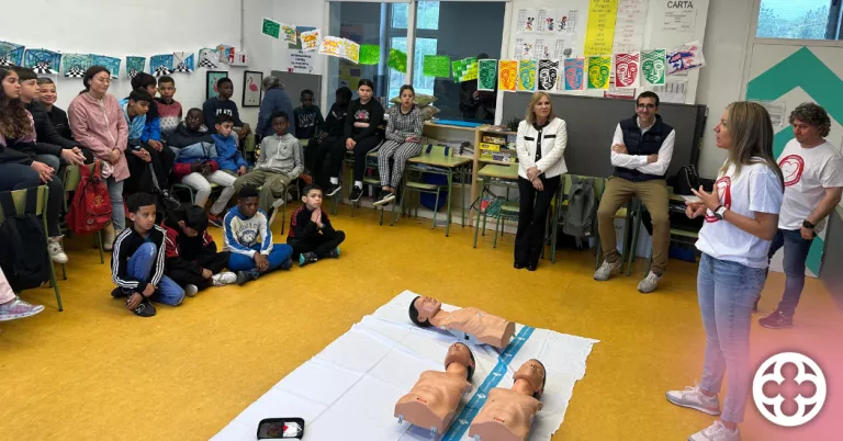 Tallers de suport vital bàsic a quatre centres educatius de Lleida