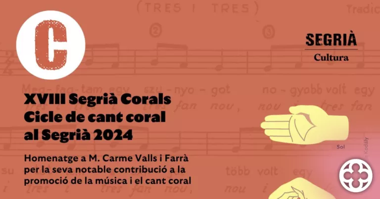 La XVIII edició del cicle Segrià Corals rendeix homenatge a M. Carme Valls, cofundadora de la coral Shalom
