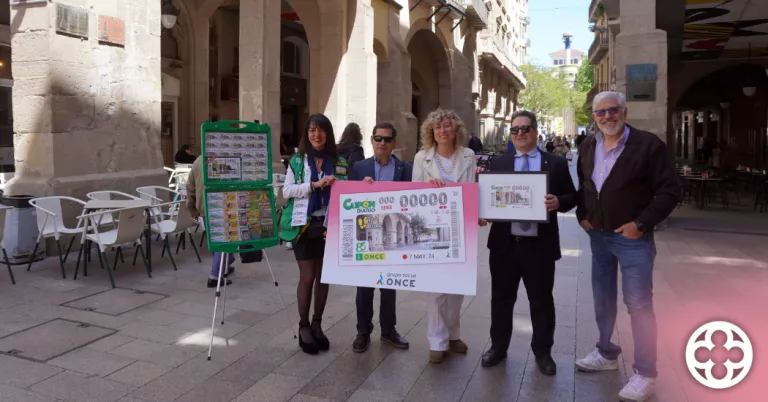 El carrer Major de Lleida, protagonista del cupó de l’ONCE