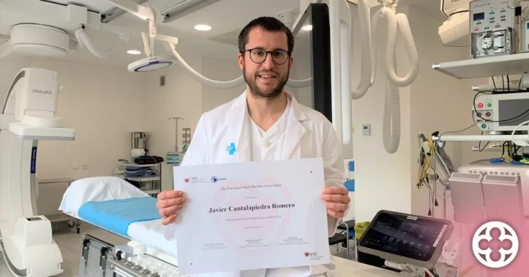 El doctor Javier Cantalapiedra de l'Arnau de Vilanova aconsegueix una certificació europea en electrofisiologia