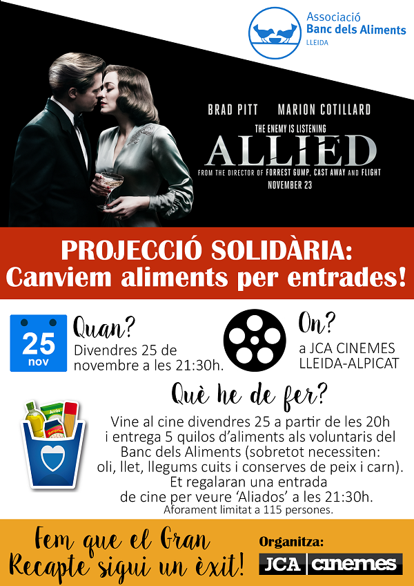 Cinema solidari amb el Banc dels Aliments