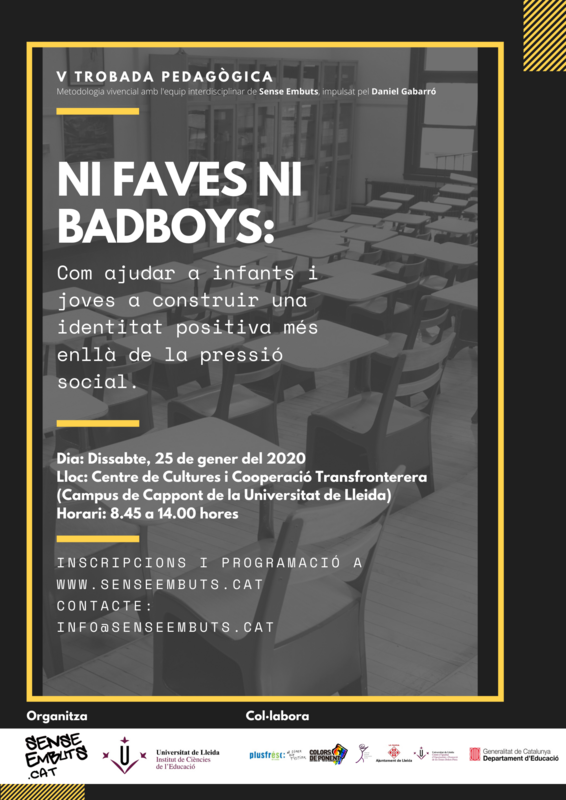 Daniel Gabarró obrirà la jornada pedagògica 'Ni faves ni badboys'