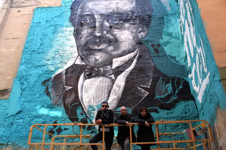 Tàrrega dedica un mural a Ramon Carnicer dins el projecte STREETRRG