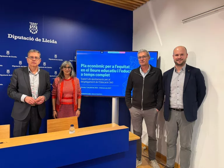 La Diputació de Lleida destina 200.000 euros a reforçar el lleure educatiu en 36 municipis