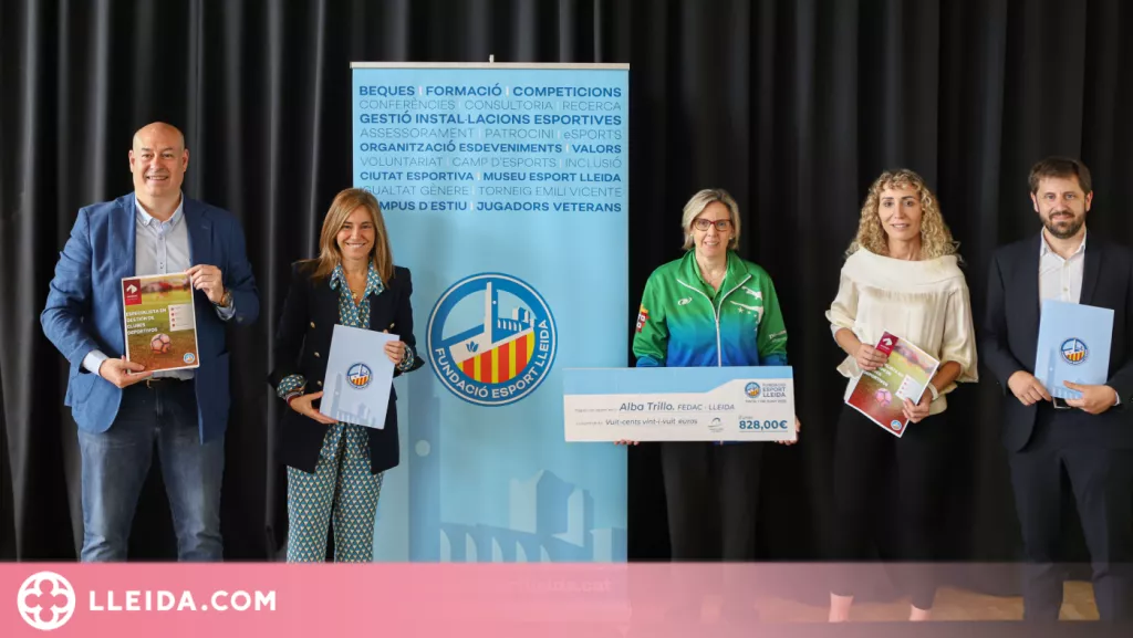 La Fundació Esport Lleida entrega la seva primera beca