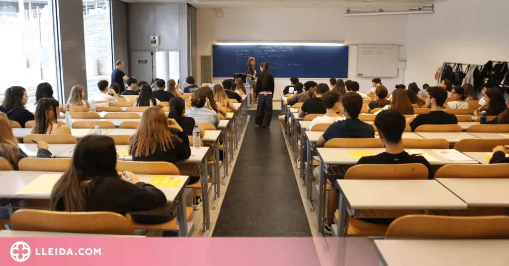 ⏯️ Comença la selectivitat per a 2.390 estudiants de Ponent i l'Alt Pirineu i Aran