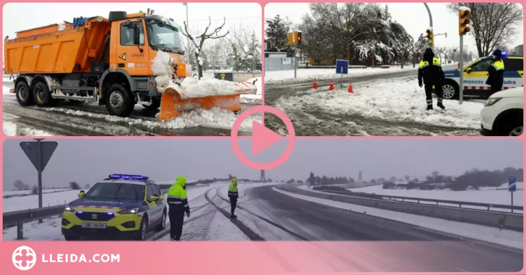 ⏯️ La neu obliga a suspendre el transport escolar a el transport escolar a nou comarques de Ponent