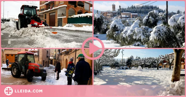 ⏯️ Pobles de les Garrigues acceleren la retirada de neu per evitar la formació de gel