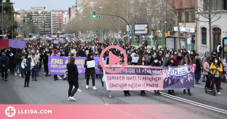 ⏯️ Lleida surt al carrer per reivindicar un 8M feminista i anticapitalista