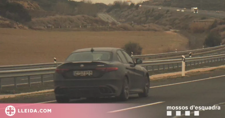 Enxampat conduint a 219 km/h per l'A-22 a Lleida
