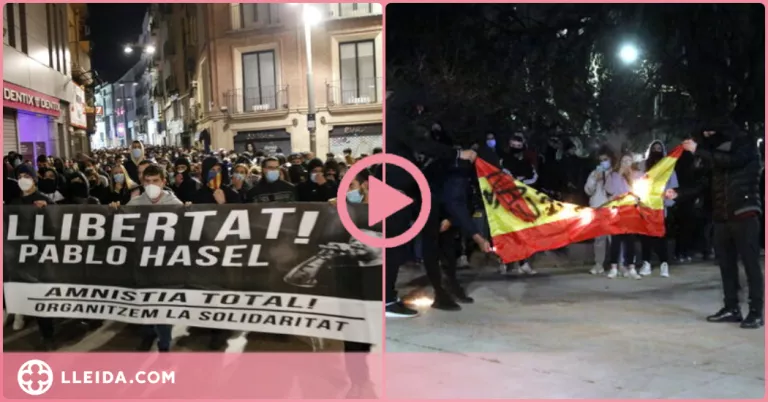 ⏯️ Nova nit d'aldarulls a Lleida contra l'empresonament de Hasel