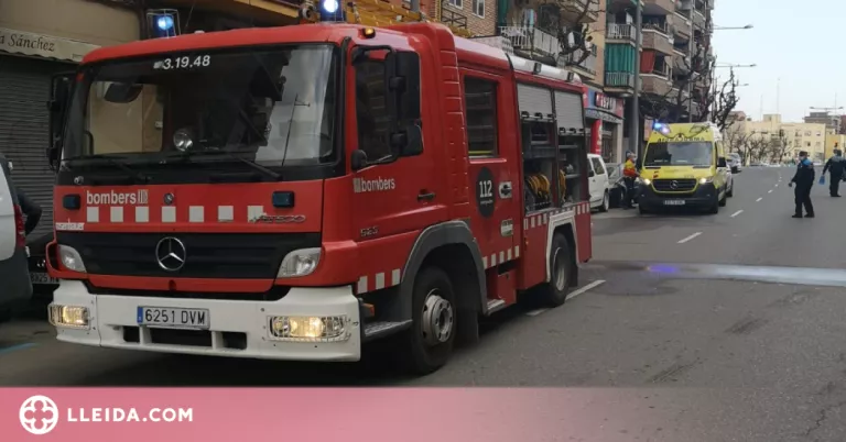 Tres intoxicats per un incendi en un bar de Lleida