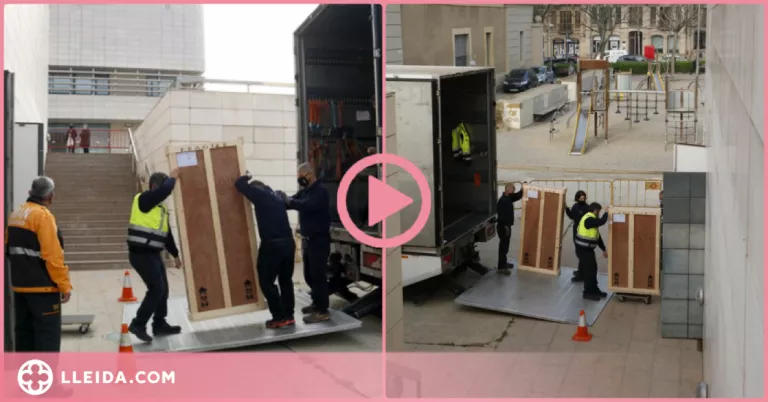 ⏯️ Surten del Museu de Lleida les obres d'art de la Franja cap a Barbastre