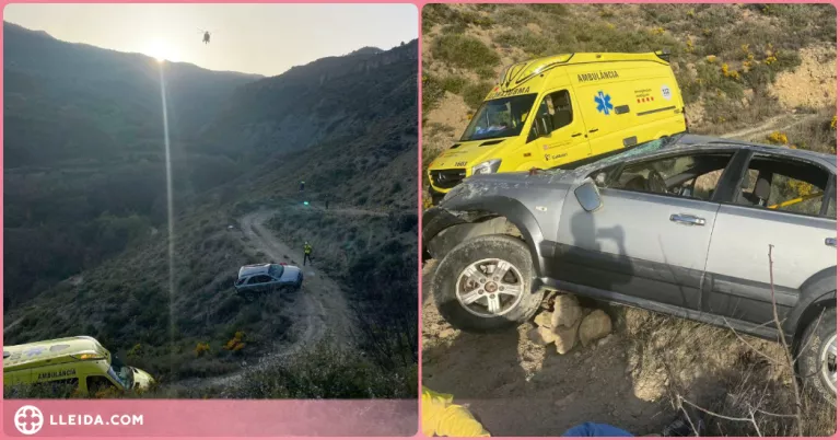 Rescaten un conductor accidentat al Pallars Jussà