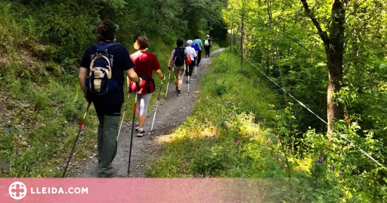 Marxa nòrdica contra el sedentarisme al Pirineu