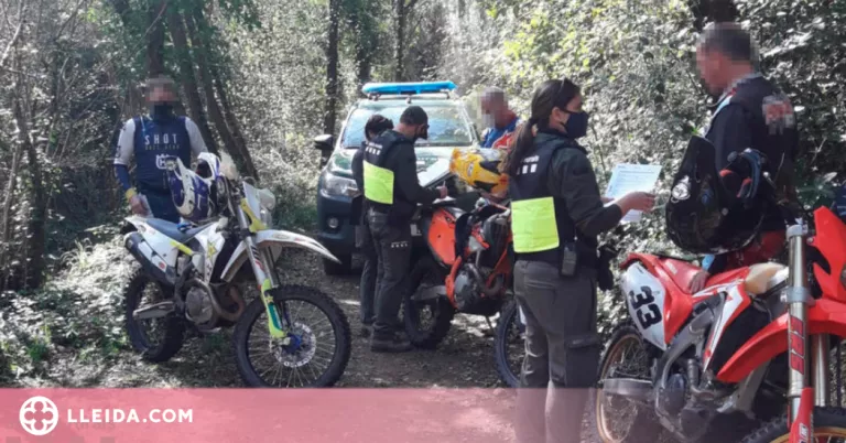 Creixen les sancions per circular amb moto pel medi natural a Catalunya