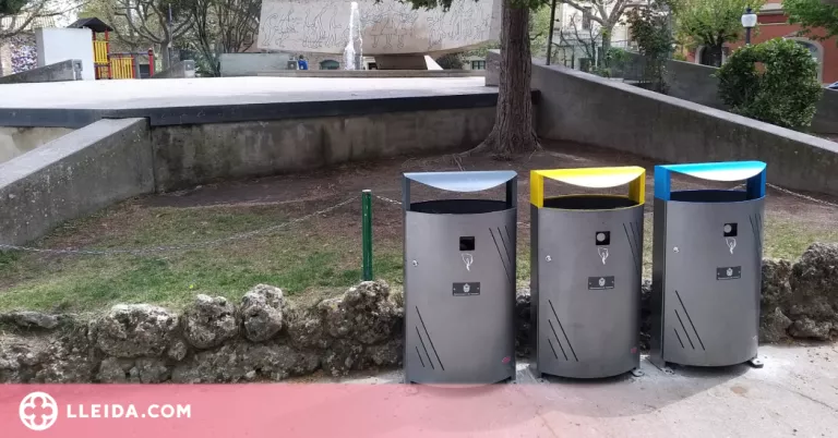 Solsona renova papereres a parcs infantils i entorns escolars