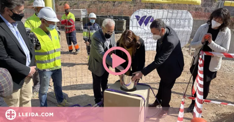 ⏯️ La primera pedra de l'Arxiu Comarcal de les Garrigues, que estarà enllestit en un any i mig