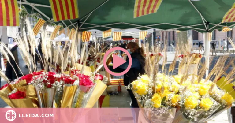 ⏯️ La Diada de Sant Jordi torna als carrers de Lleida