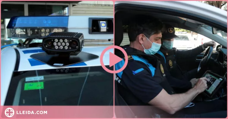 ⏯️ Així funciona el lector de matrícules de la Urbana de Lleida per sancionar vehicles en doble fila o carrils bici